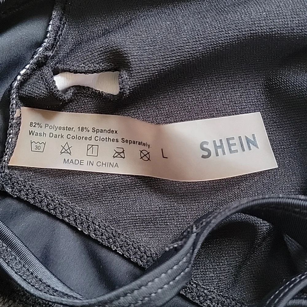 Black & White Mesh One Piece Swim - Picture 12 of 12